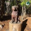 Boomsculptuur | 5 Afbeelding van een boomsculptuur van Vivara Pro in de vorm van een hond.