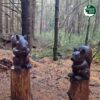 Boomsculptuur | 3 Afbeelding van een boomsculptuur van Vivara Pro in de vorm van een twee eekhoorns.